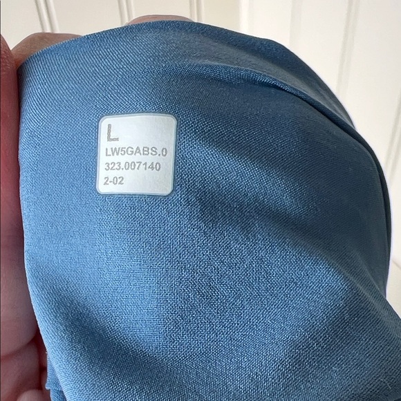 Lululemon Utility Blue Straight-Leg Mid-Rise Pant Full Length *Luxtreme Size L - Picture 6 of 13